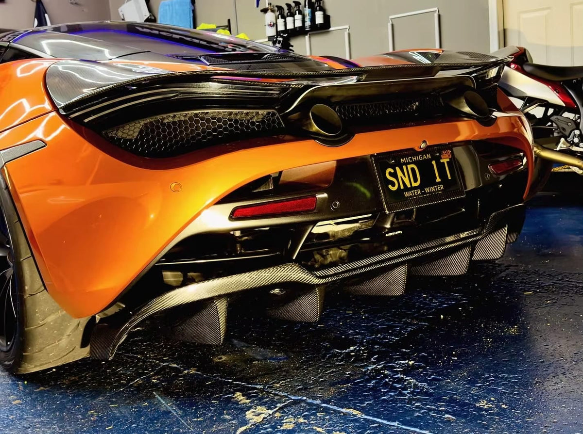 720s Rear Diffuser Carbon Fiber Rear Diffuser AP V2 - Mclaren 720 720S