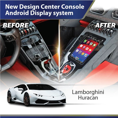 Lamborghini Huracán - EVO-Style Android Touchscreen Replacement Upgrade with Wireless Apple CarPlay & Android Auto