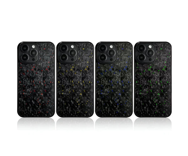 Forged Carbon Fiber Phone Case - iPhone iPhone 15 / Purple