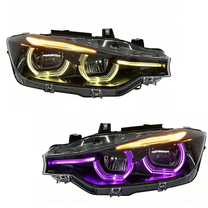 Multi-Color RGB LCI Style LED Headlights PLug n play - BMW F30 3 Series