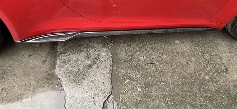 S Style Carbon Fiber Side skirts- Porsche Carrera 911 992 Base Model