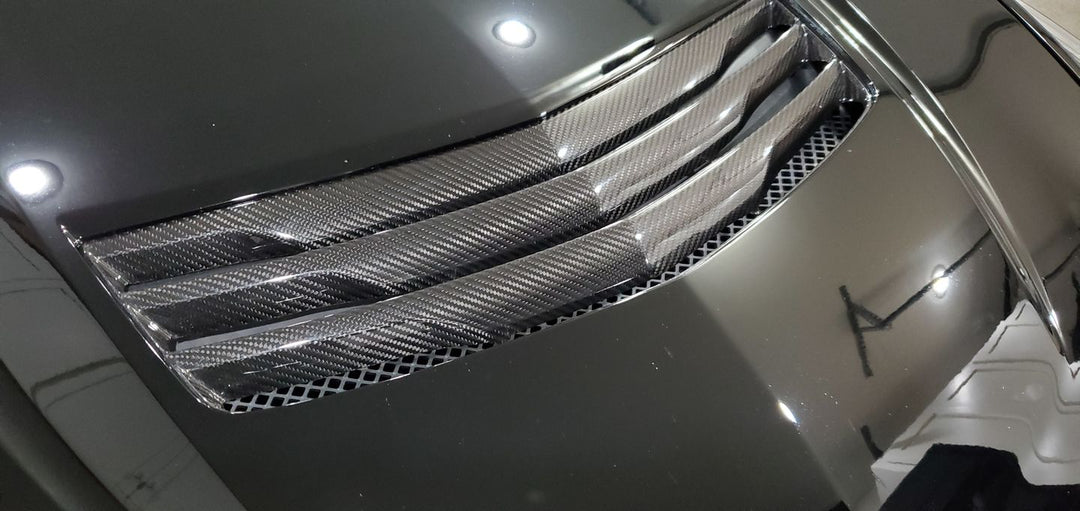 Carbon Fiber Hood Vent scoop - 2016-2020 Cadillac CTS-V