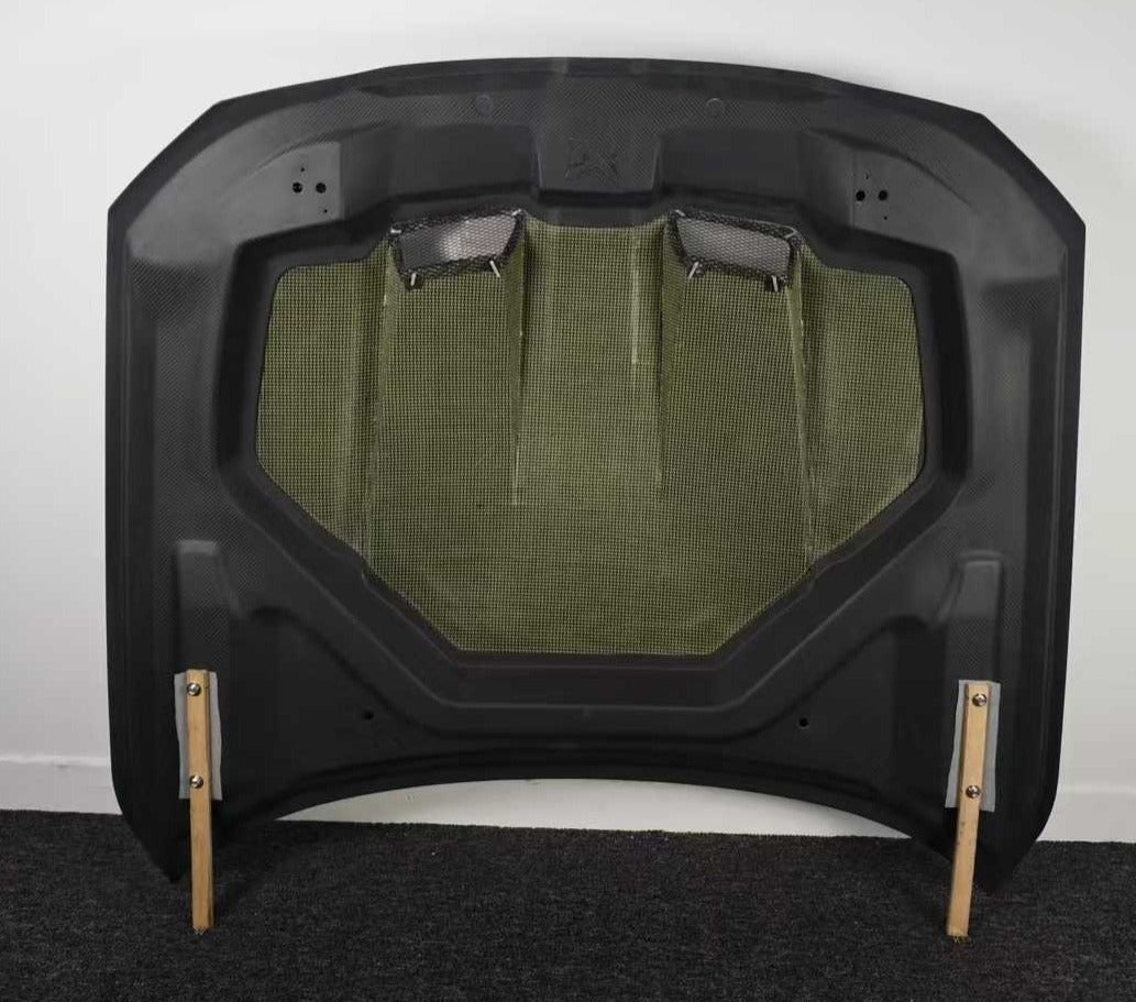 AN Style Carbon fiber Vented Hood w/ Kelvar & Mesh - BMW G80 M3 & G82 / G83 M4