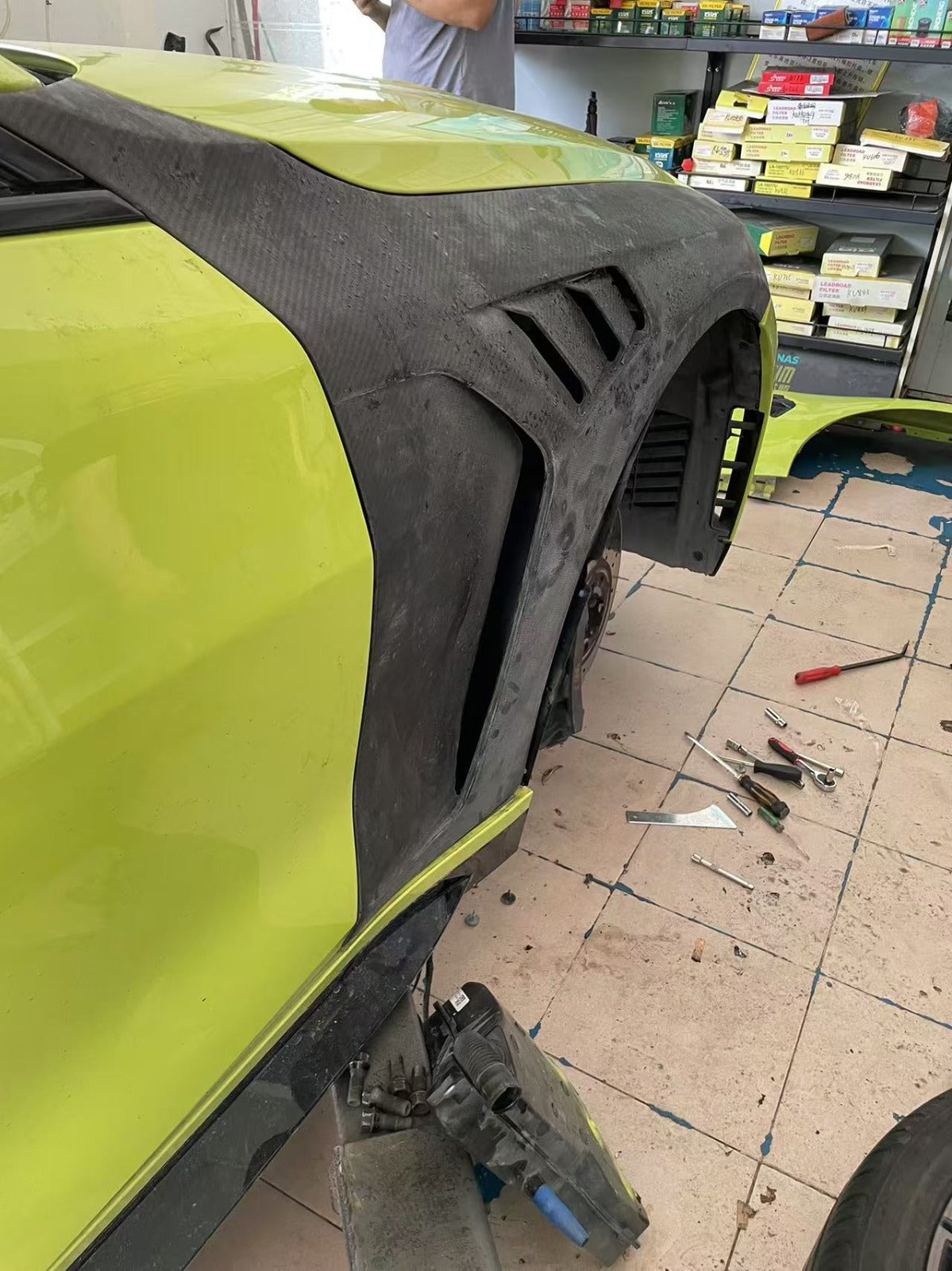 AN Style Dry Vented Carbon Fiber Fender Set - BMW G80 & G81 M3 / G82 & G83 M4