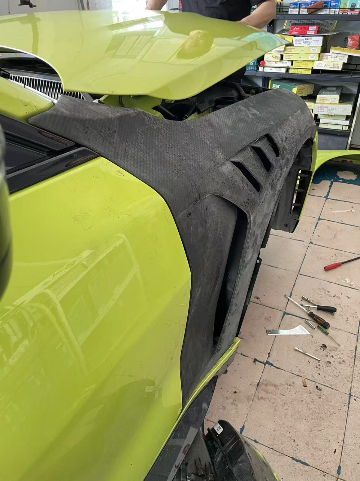 AN Style Dry Vented Carbon Fiber Fender Set - BMW G80 & G81 M3 / G82 & G83 M4