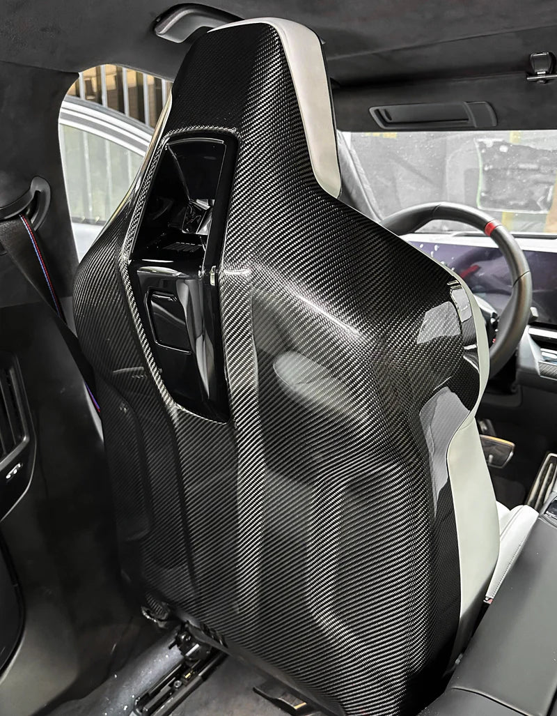 BMW G90/G99 M5 Carbon Fiber INterior Seat Back Covers