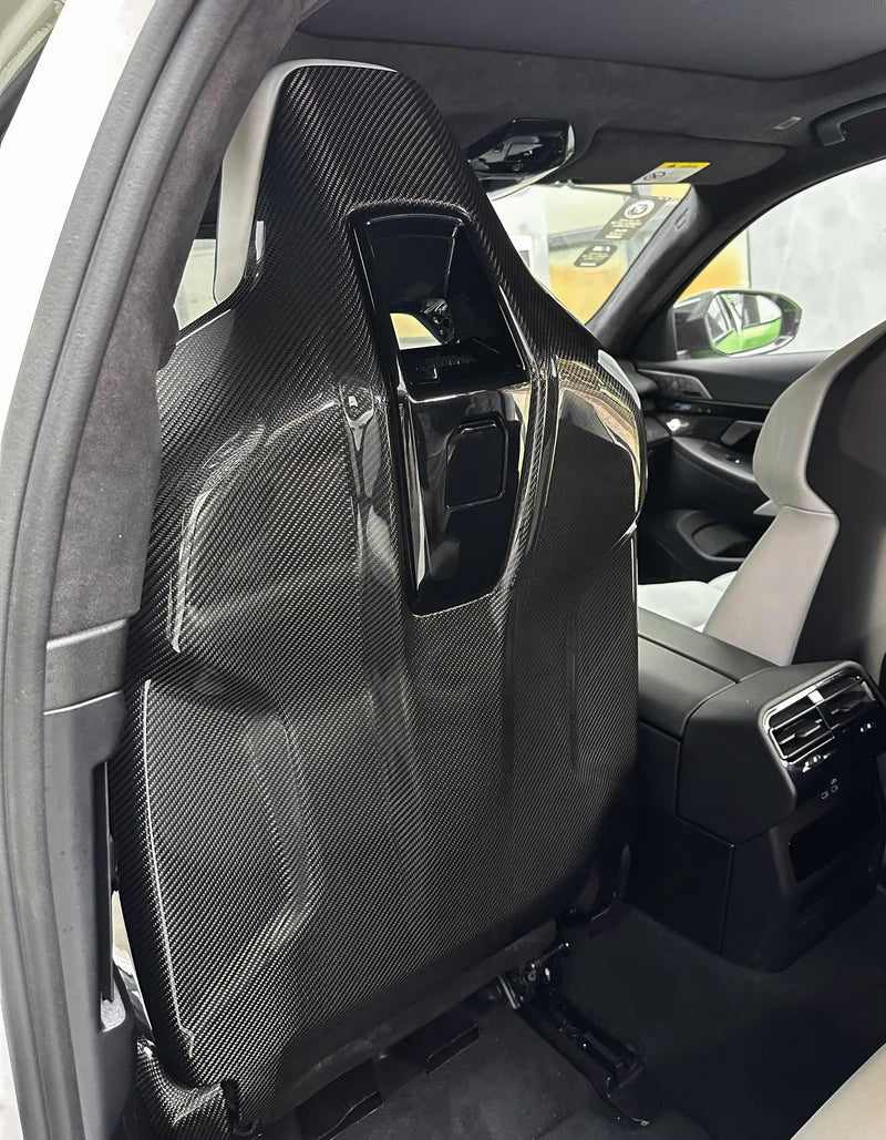 BMW G90/G99 M5 Carbon Fiber INterior Seat Back Covers