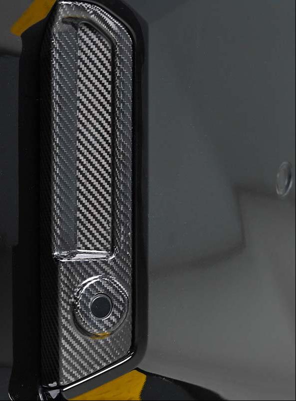 Carbon Fiber Rear Bumper Reflective Trim Cover - BMW G87 M2