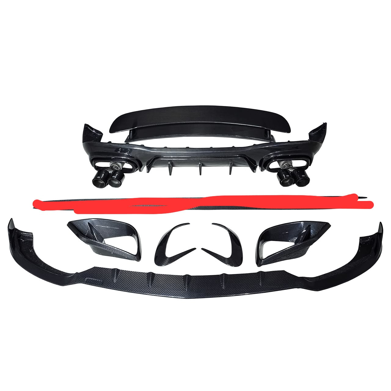 Carbon Fiber BRB Style Aerodynamic Body Kit - Mercedes-Benz AMG GT63 GT63S X290 M177