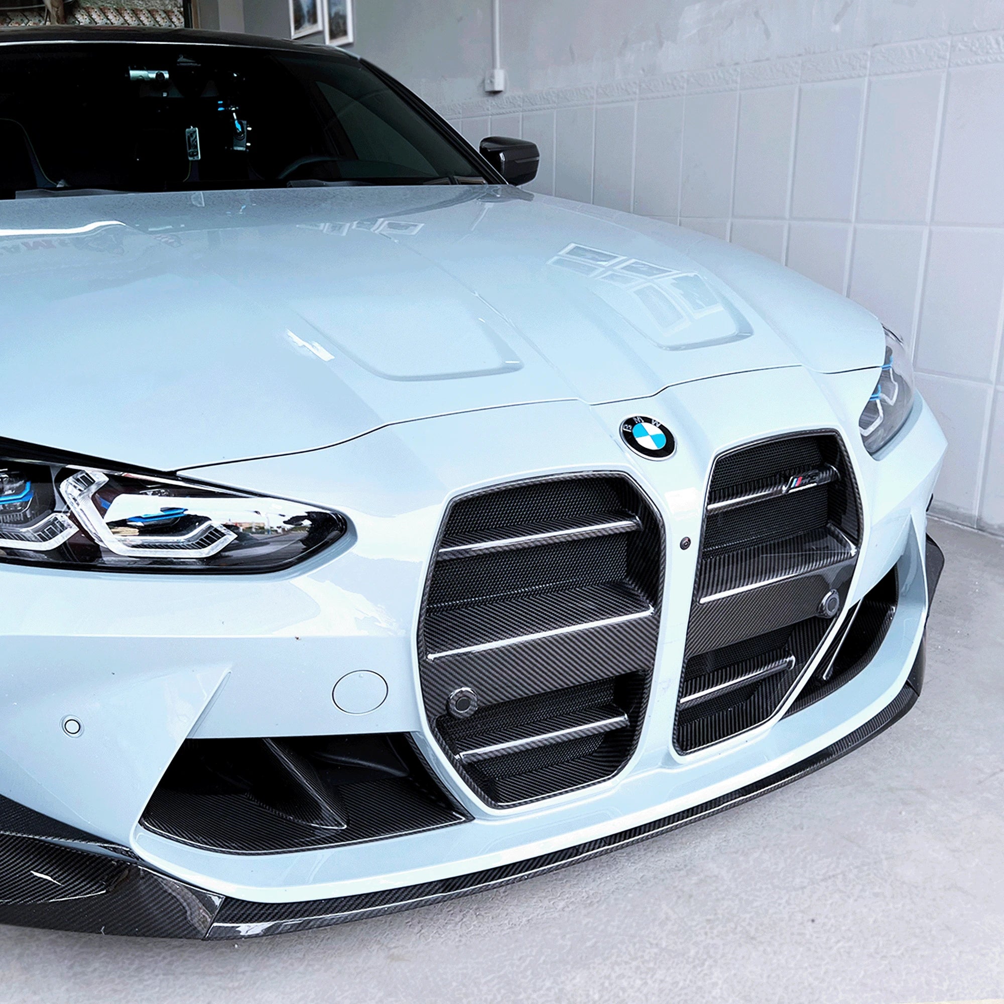 V2 Carbon Fiber Front Grilles - BMW G80 M3 & G82 / G83 M4
