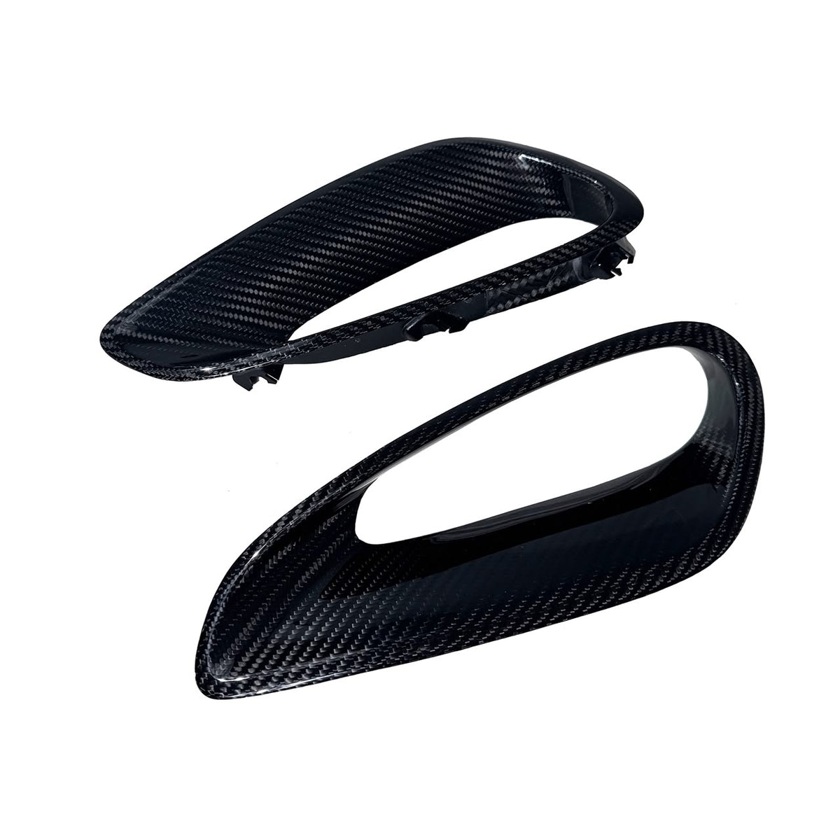 Prepreg Carbon Fiber OEM Style Side Air Vent Cover Trim Replacement - Porsche 992 911 Carrera Turbo S
