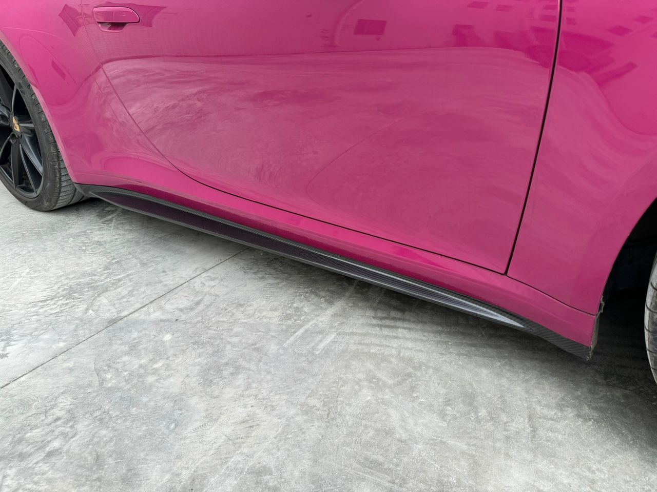 GT3 Style Carbon Fiber Side Skirts Extension - Porsche 911 992