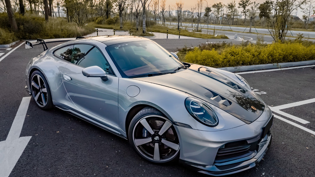 Paktechz Dry Carbon Fiber Body Kit Side Skirts - Porsche 911 992 Carrera S 2019 - 2025