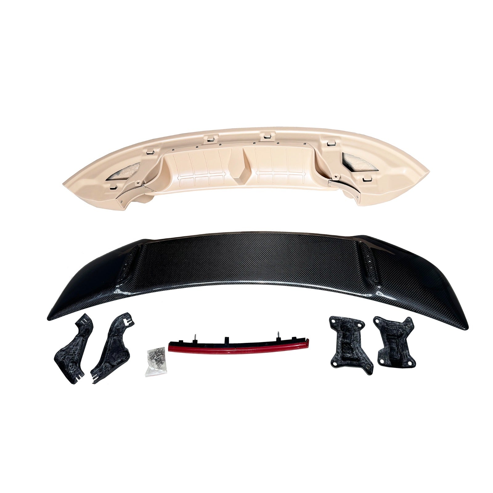 Carbon Fiber PRepreg Wing w/ FRP Base - Porsche 992 911 carrera 992.1 992.2 coupe