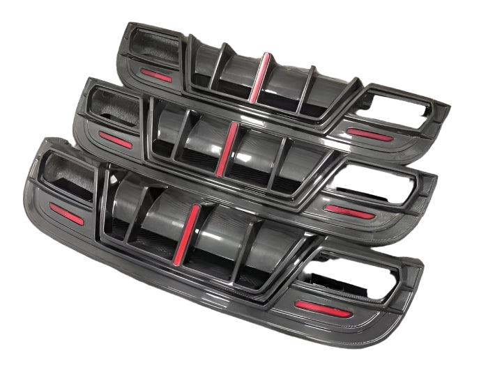 Carbon Fiber F1 Style with LED Light Rear Diffuser - Mercedes GLA X156