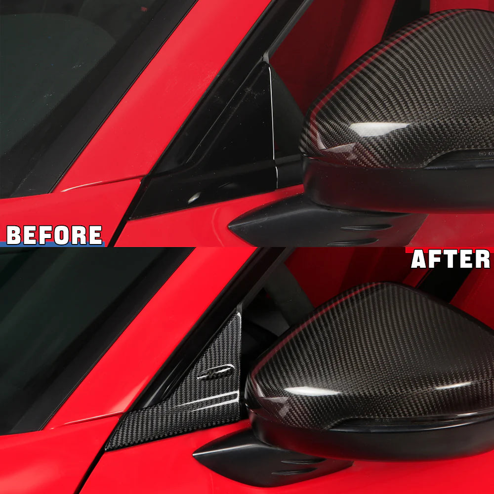 Carbon Fiber Anti-Wind Buffeting Deflector for Honda 11th Civic Type R FL5