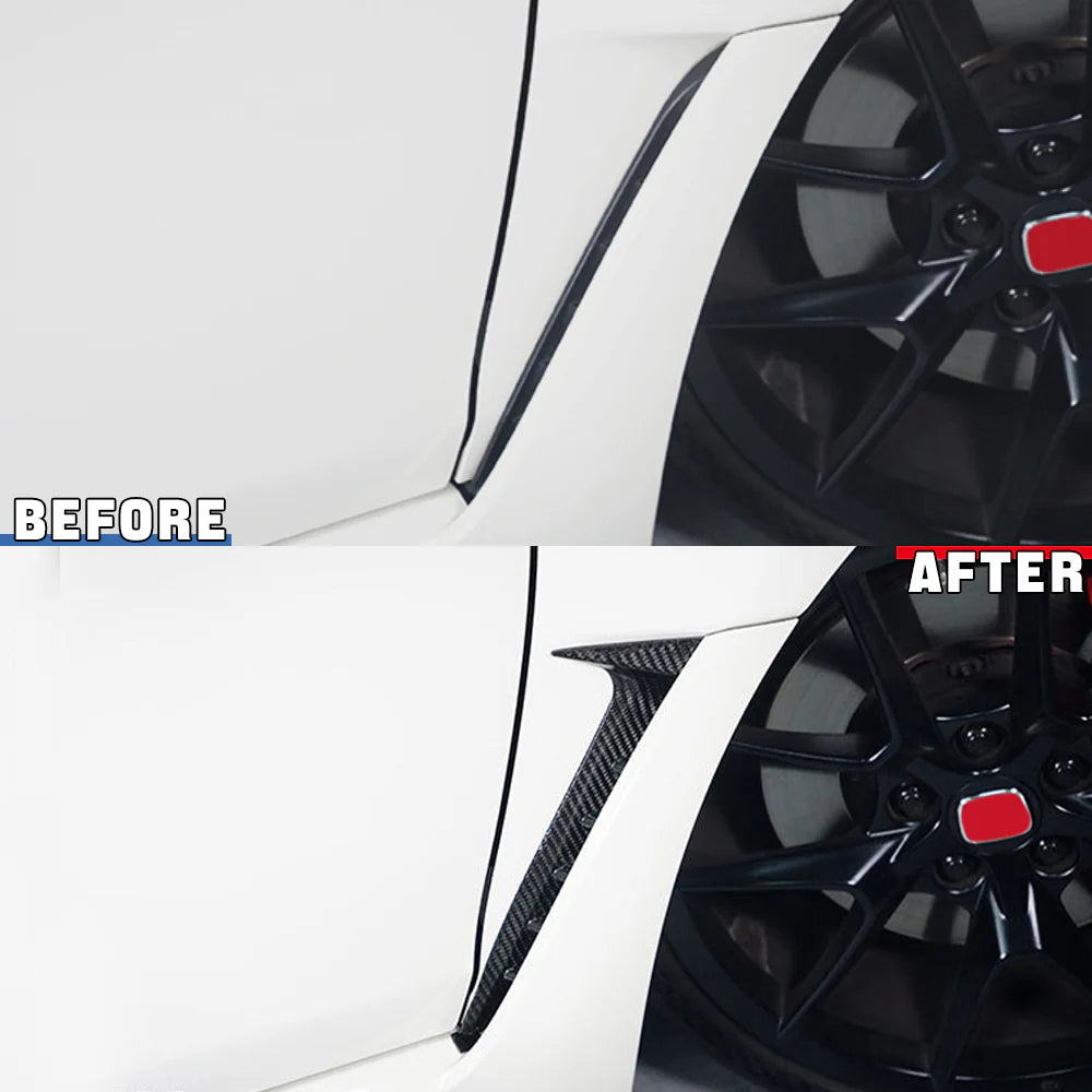 Carbon Fiber Side Fender Cover Trim - 11th Civic Type R FL5 2023+