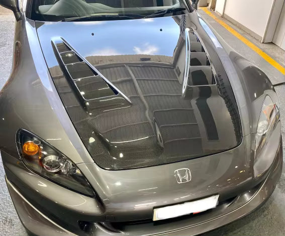 Carbon Fiber Vented Hood Bonnet - Honda S2000 02-09