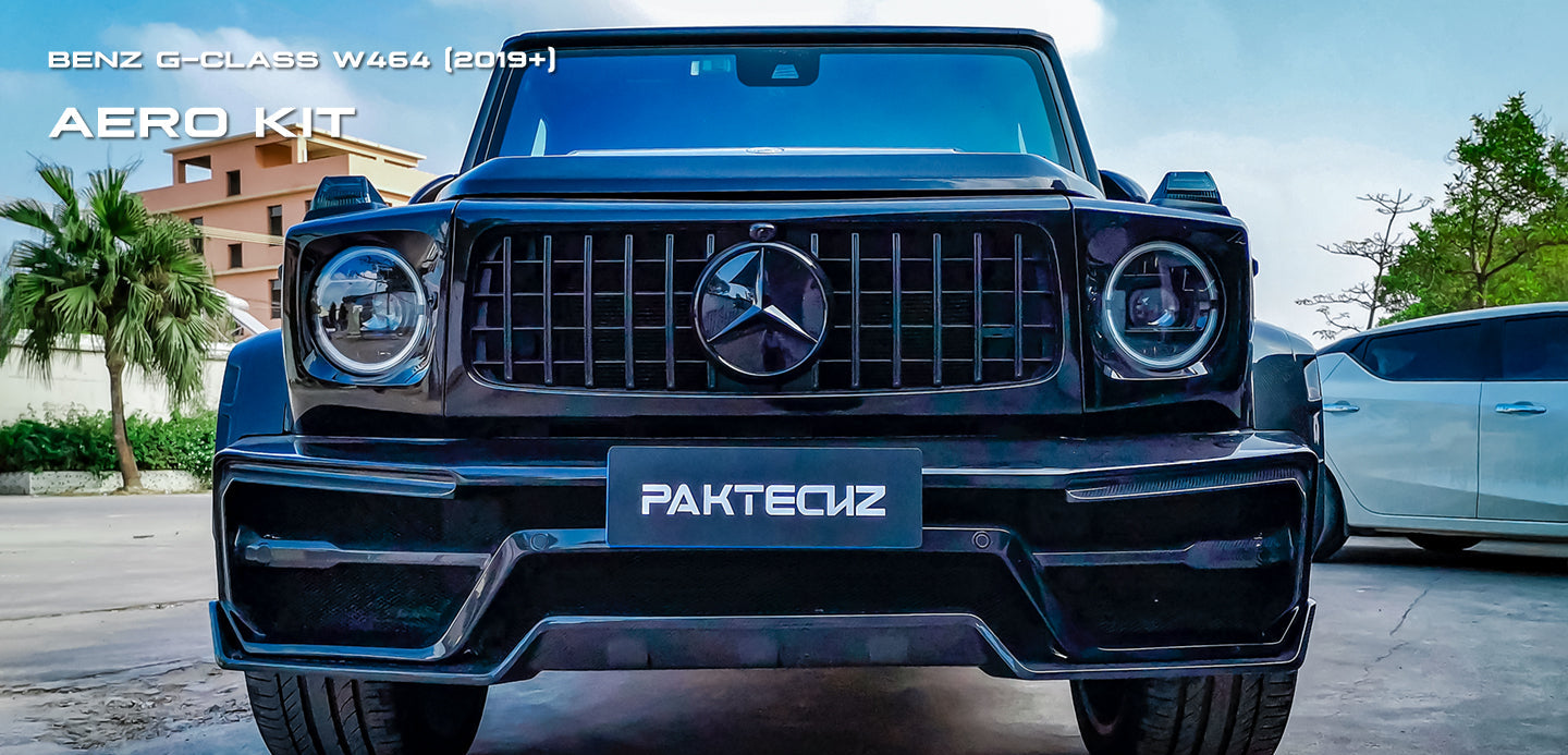 Paktechz Dry Carbon Fiber  Front Bumper - Mercedes Benz G Class W464 G500 G550 G63