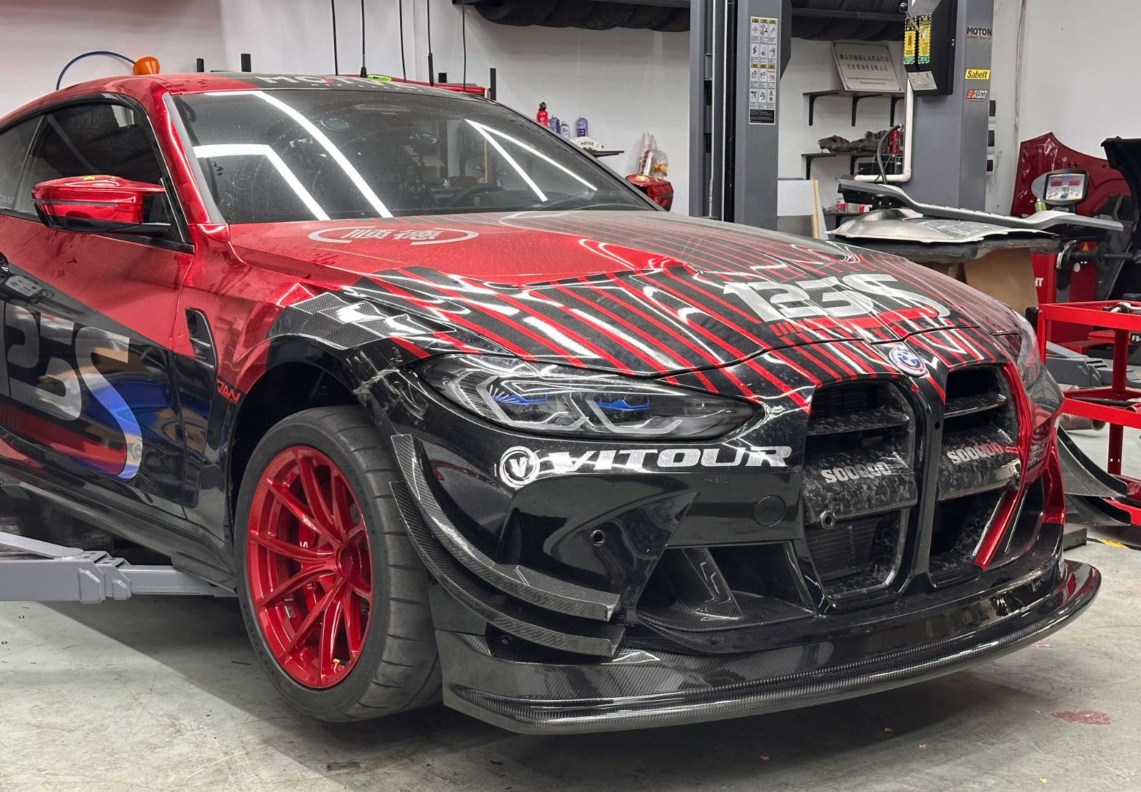 Carbon Fiber GT4 Style Front Canard - BMW G80 M3 & G82 M4