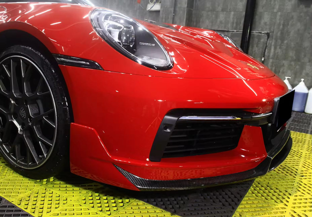 Carbon Fiber TS Style Front Splitter Lip - Porsche 911 992 2019-2023