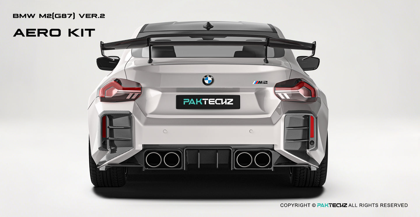 Paktechz Prerpreg Carbon Fiber Trunk Wing - BMW G87 M2
