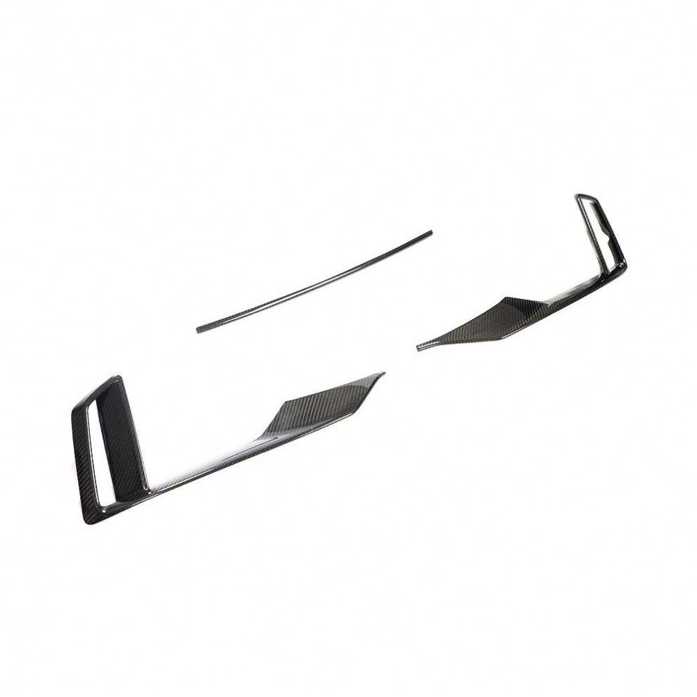 Carbon Fiber Front Bumper foglight Trim Set - AUDI RS3 Sedan 2017-2019