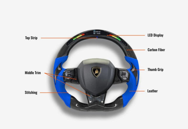Full Custom Steering Wheel - Lamborghini Aventador