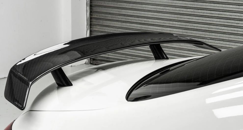 Auto Perfectionists UK Carbon Fibre Pattern Rear Boot Spoiler Lip – Mercedes CLA Class W118 C118 2019+ – Gloss Black Look, ABS