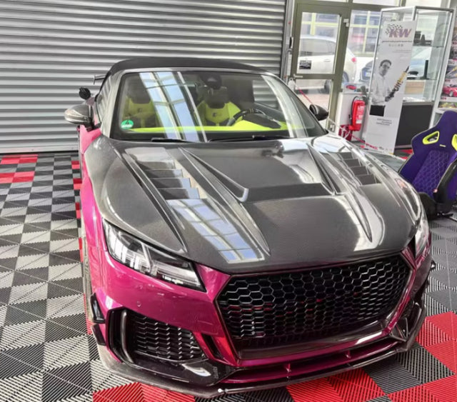 Carbon Fiber Vented Hood Bonnet - Audi TT TTS TTRS MK3 2015-2022