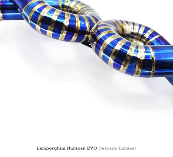 Titanium Exhaust Pipe Performance X Pipe Axle Back Exhaust - Lamborghini Huracan EVO Spyder 5.2L 2019-2024