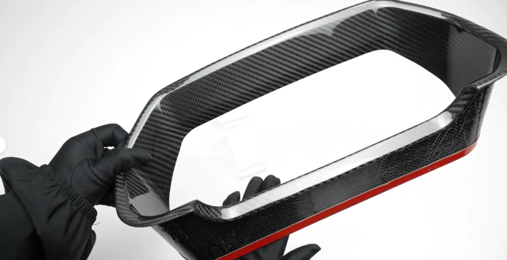 Carbon Fiber Instrument Odometer Gauge Cover Trim - Ford F-150 Raptor 2021-23