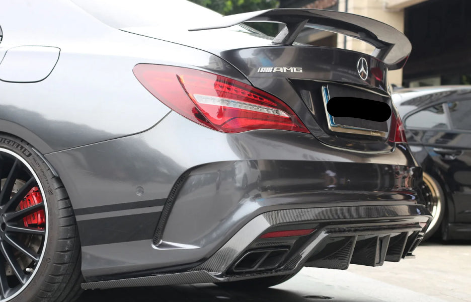 Benz Rear Wing Paktechz Dry Carbon Fiber Rear Wing - Mercedes Benz CLA Class W117 C11