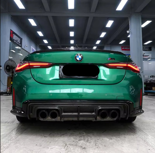 Carbon Fiber V Style Rear Diffuser - BMW G80 M3 G82 M4