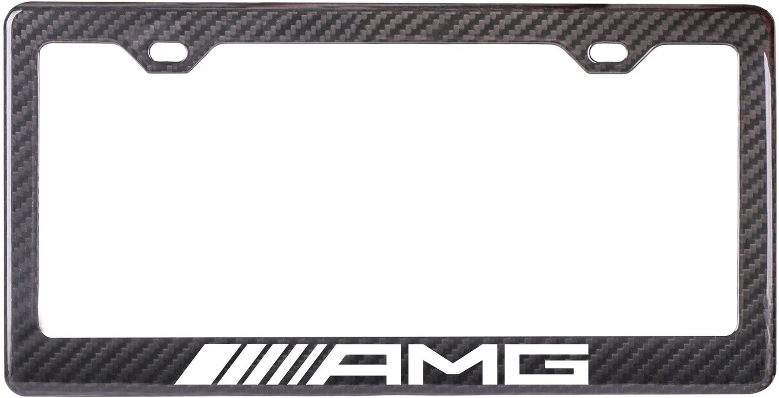 Carbon Fiber License Plate Frame - Mercedes AMG