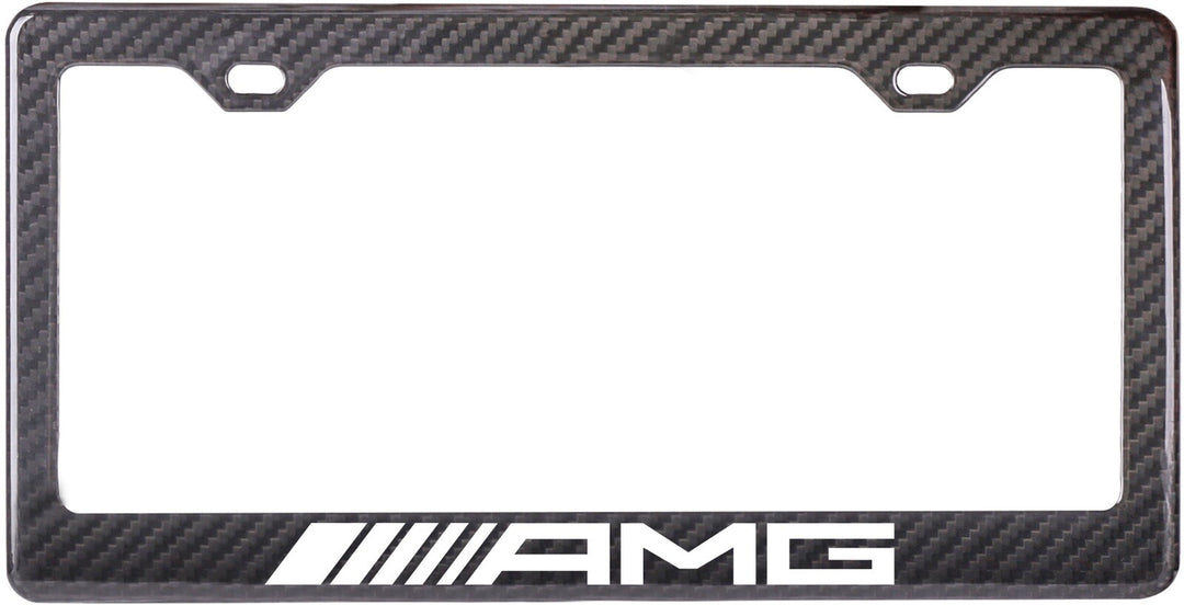 Carbon Fiber License Plate Frame - Mercedes AMG