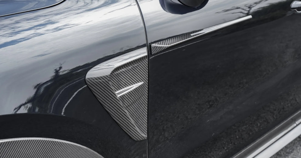 Paktechz Dry Carbon Fiber Parts Front Fender Trims - Porsche Cayenne Coupe Turbo 2018 - 2024