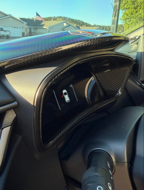 Carbon Fiber Instrument Inner Trim Speedometer Cover - Toyota GR Corolla