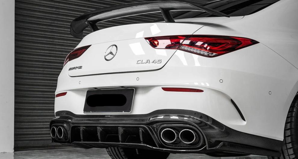 Paktechz Prepreg Dry Carbon Fiber Rear Wing - Mercedes Benz CLA Class