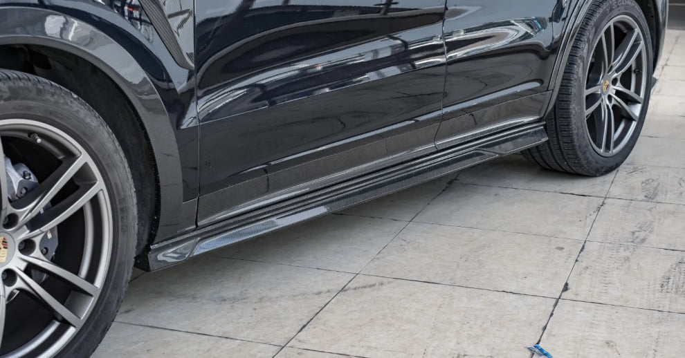 Paktechz Prepreg Carbon Fiber  Side Skirt - Porsche Cayenne Coupe Turbo 9YA 9Y0 9Y3