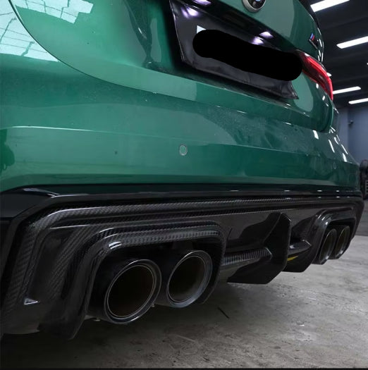 Carbon Fiber V Style Rear Diffuser - BMW G80 M3 G82 M4
