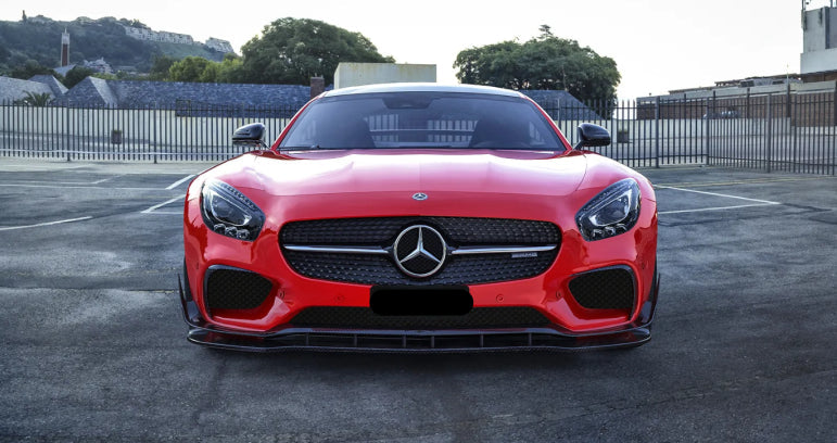 Carbon Fiber Paktechz Front Splitter Lip V1 - Mercedes AMG GT/GTS