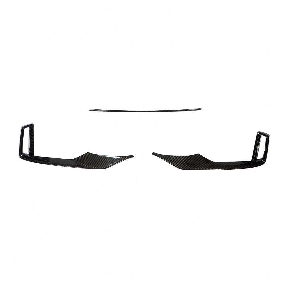 Carbon Fiber Front Bumper foglight Trim Set - AUDI RS3 Sedan 2017-2019