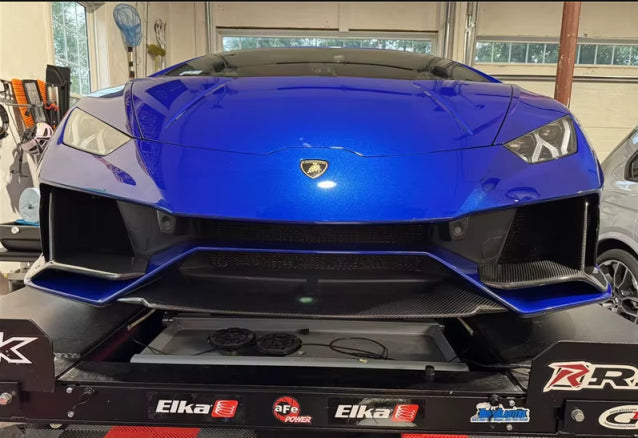 Full Dry Carbon Fiber NVT Front lip - Lamborghini Huracan Evo