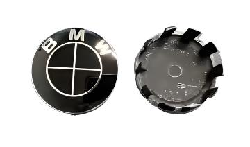 Black Roundel Wheel Cap Set - BMW