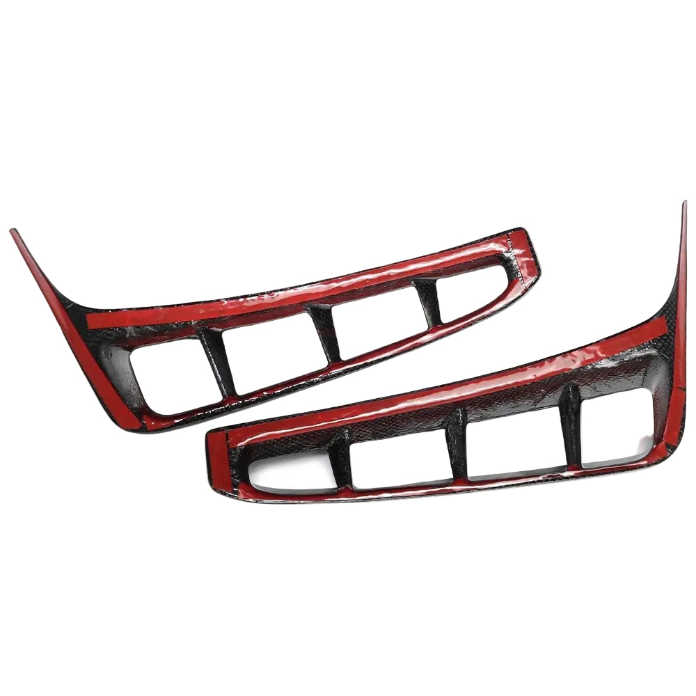 Carbon Fiber Rear Diffuser Side Vents Trim - Corvette C8 Z06 Coupe HTC 2023+