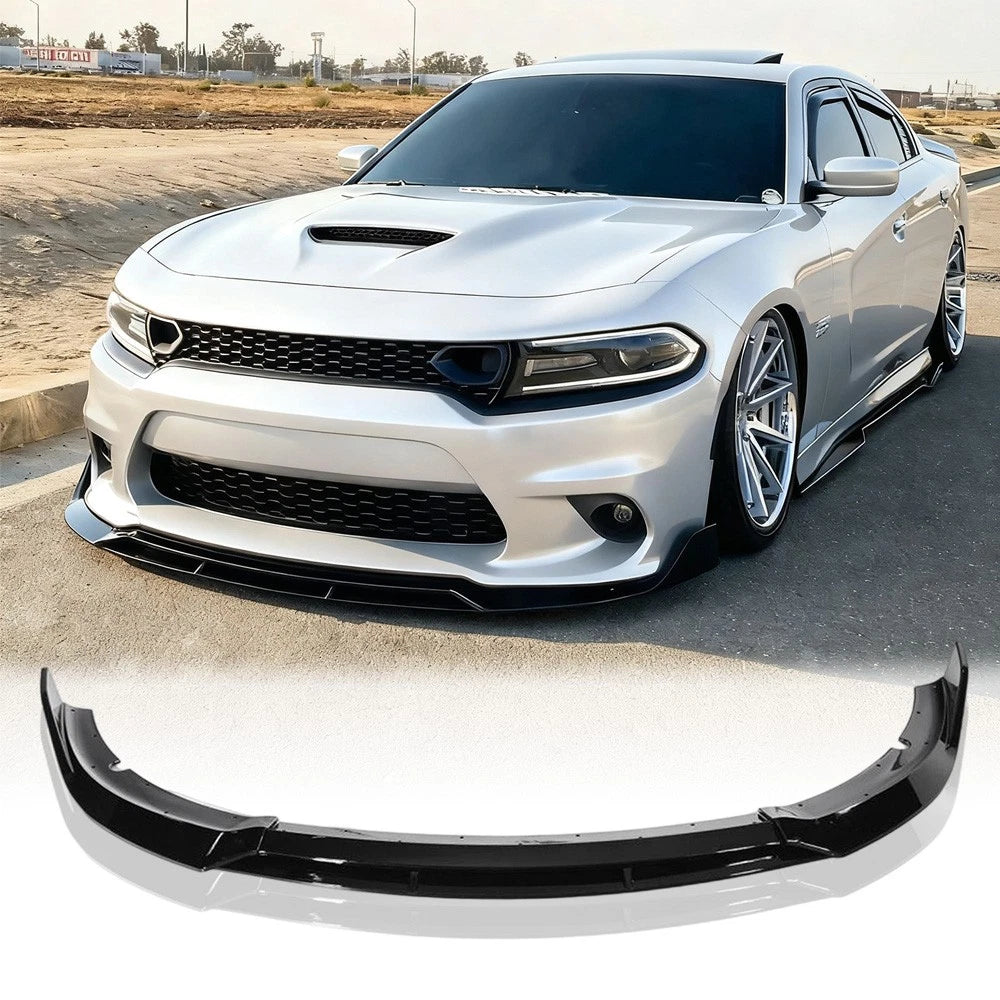 Gloss Black Front Splitter Lip V2- Dodge Charger SRT 2015-2023