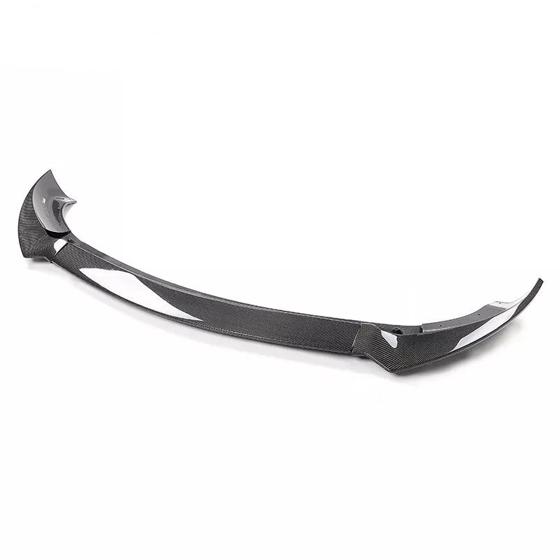 Carbon Fiber Front Lip (3pc) - 20-24 Tesla Y Track Pack