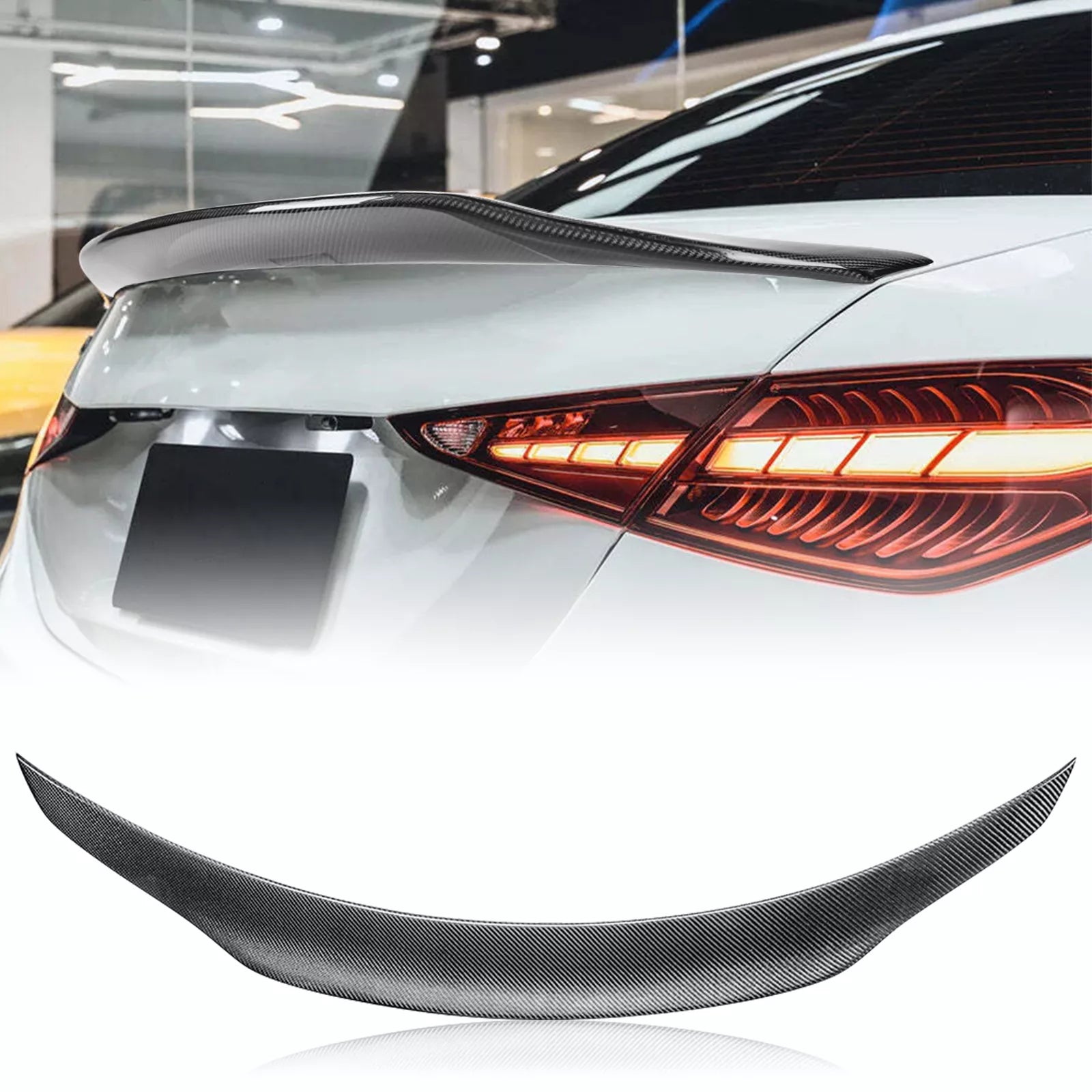 Carbon Fiber Trunk Spoiler - Mercedes Benz W206 C Class 2022-24