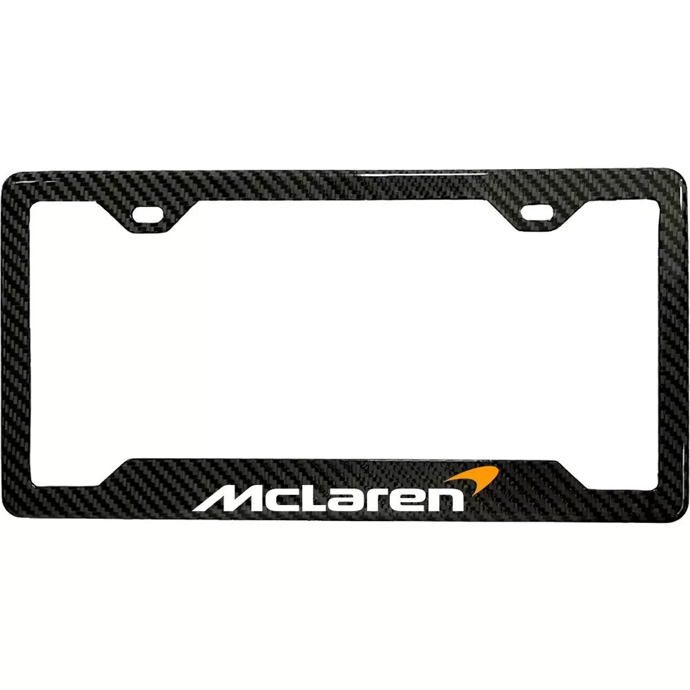 McLaren Carbon Fiber License Plate Frame